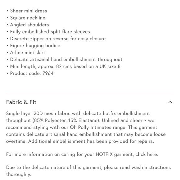 Oh Polly Zeta Long Sleeve Mini embellished Dress in Mocha - Picture 5 of 5